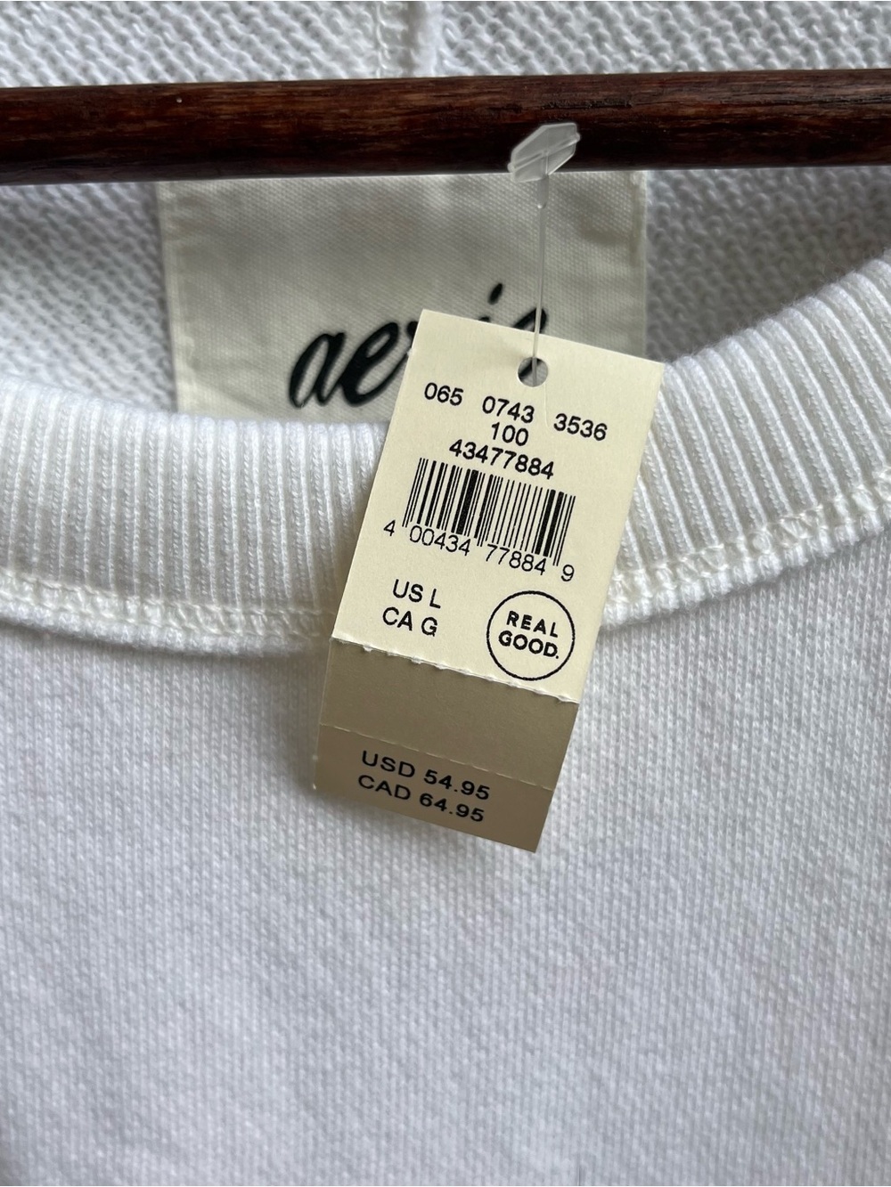 Aerie Oversized White & Red Maine Lobster Crewneck Sweatshirt - Picture 3 of 4